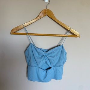 urban outfitters blue key hole tank